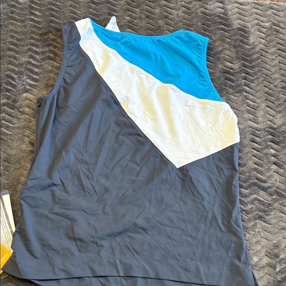 Sergio TACCHINI Blue and Gray Athletic Tank Top size medium 44 new with tags - Picture 10 of 11